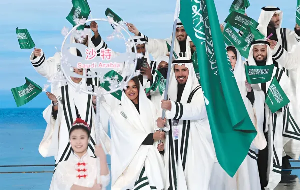 البعثة السعودية في افتتاح الدورة الأولمبية الشتوية ميلانو كورتينا 2026