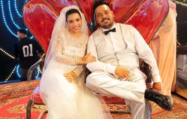 مصطفى غريب ودنيا سامي- الصورة من صفحة فيلم الكلام على ايه على إنستغرام