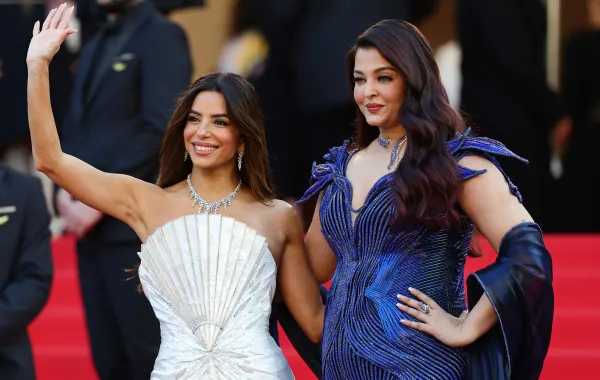 إيفا لونغورياو آيشواريا راي باتشان في مهرجان كان السينمائي 2026 Eva Longoria and Aishwarya Rai Bachchan (مصدر الصورة:Andreas Rentz/Getty Images)