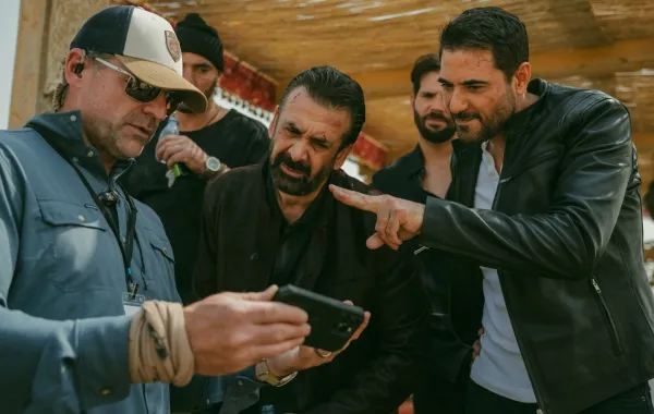 كريم عبدالعزيز وأحمد عز من كواليس فيلم 7Dogs