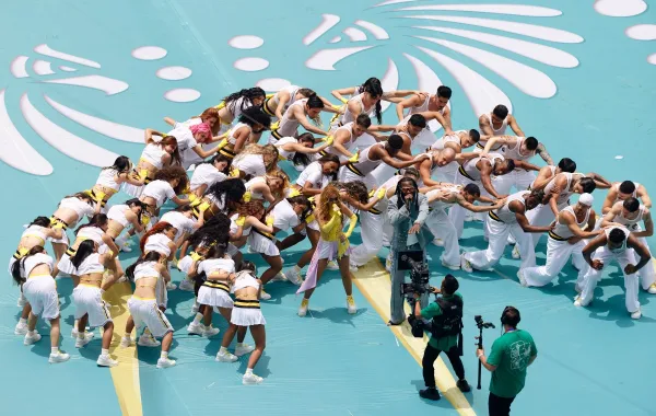 شاكيرا من حفل افتتاح كأس العالم 2026 - Photo by Rodrigo OROPEZA / AFP