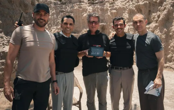 فريق عمل مسلسل الأمير- الصورة من صفحة المستشار تركي آل الشيخ على فيسبوك