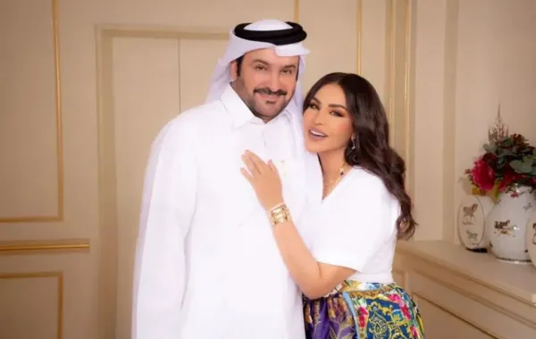 أحلام وزوجها مبارك الهاجري -  الصورة من حساب مبارك الهاجري على منصة X