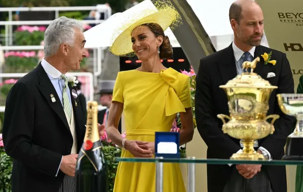 كيت ميدلون Kate Middleton والأمير ويليام Prince William في حدث Royal Ascot 2026 – (مصدر الصورة JUSTIN TALLIS / AFP)