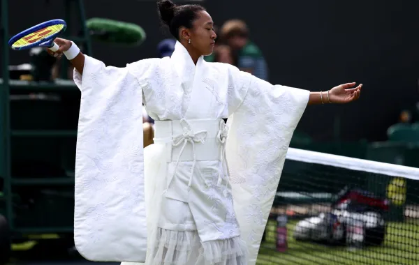 نعومي أوساكا Naomi Osaka في ويمبلدون 2026. مصدر الصورة: Henry NICHOLLS / AFP