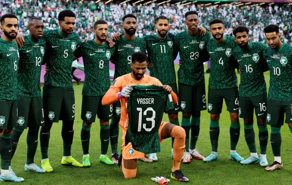 المنتخب السعودي في مونديال قطر 2022 (مصدر الصور: Khaled DESOUKI / AFP))