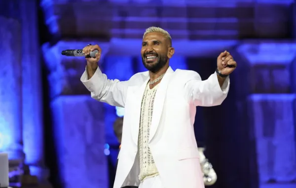 أحمد سعد بمهرجان جرش. الصورة من المركز الإعلامي للمهرجان