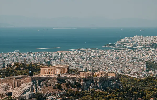 إطلالة على مدينة أثينا