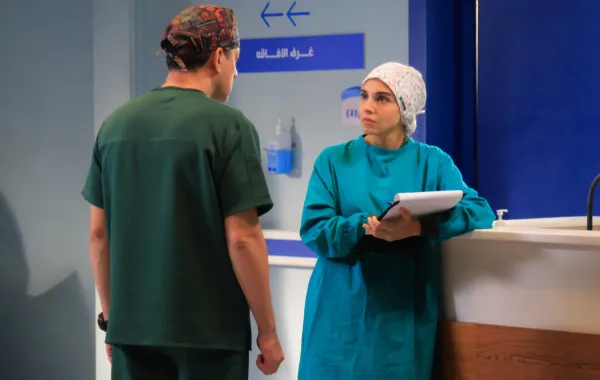 سلمى أبو ضيف ودياب من مسلسل بنج كلي - الصورة من الشركة المنتجة