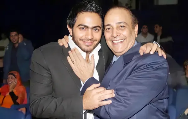 تامر حسني ووالده الراحل - الصورة من حساب تامر حسني على انستغرام