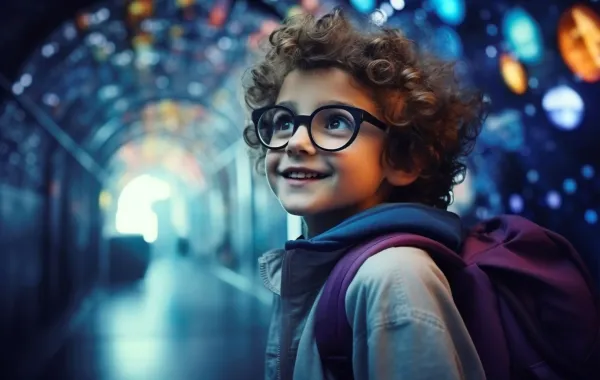 صورة تعبر عن طفل ذكي ذكاءً مبكراً