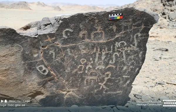 اكتشاف 100 موقع أثري بالدوادمي ضمن مشروع "عالية نجد" - (مصدر الصورة: الحساب الرسمي لهيئة التراث على منصة إكس)