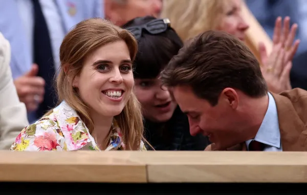 الأميرة بياتريس Princess Beatrice في بطولة ويمبلدون للتنس عام 2024. مصدر الصورة: HENRY NICHOLLS / AFP