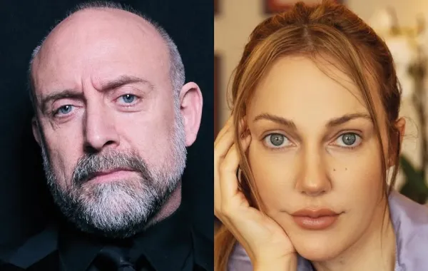 مريم أوزرلي وخالد أرغنش. الصورة من حساب شركة Sky Films على إنستغرام