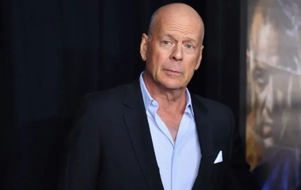 بروس ويليس في مسرح SVA في مدينة نيويورك (Bruce Willis at the SVA Theater in New York City ). مصدر الصورة: Angela Weiss / AFP