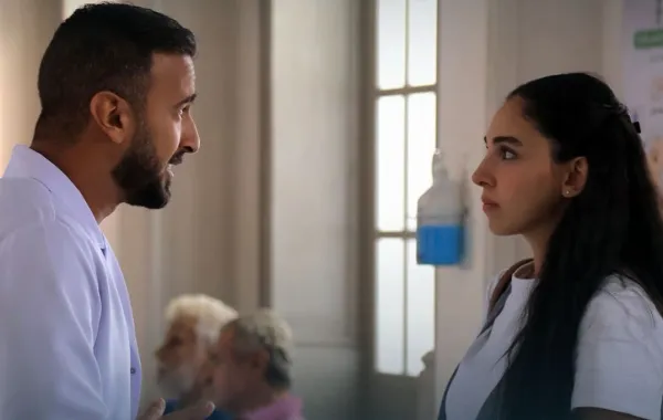 سلمى أبوضيف ومحمد مهران من مسلسل بنج كلي