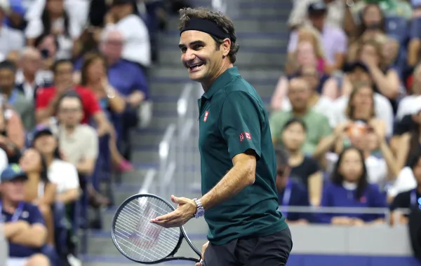 نجم التنس السويسري روجر فيدرر- (مصدر الصورة: Photo by CALEB BOWLIN / GETTY IMAGES NORTH AMERICA / GETTY IMAGES VIA AFP)