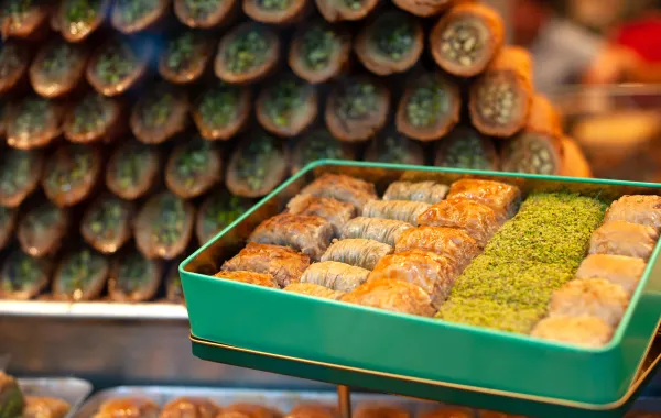 بقلاوة تركية، (مصدر الصورة :John Wreford/SOPA Images/LightRocket via Getty Images)