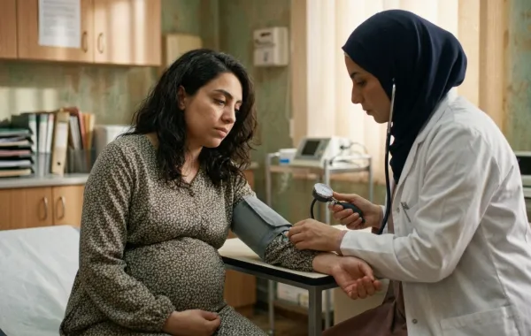 صورة لحامل لديها أعراض مبكرة لتسمم الحمل