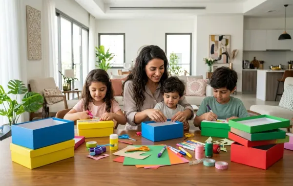 صورة حيل ذكية لإعادة تدوير علب الأحذية