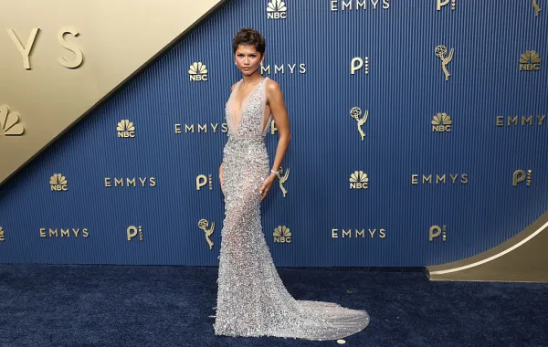 النجمة زيندايا Zendaya في 78th Primetime Emmy Awards (مصدر الصورة Randy Shropshire/NBC via Getty Images)