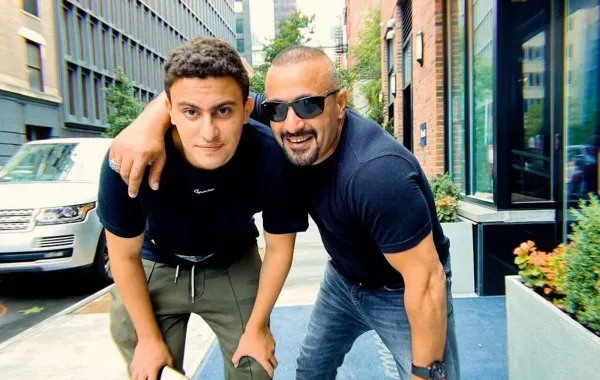أحمد السقا وياسين السقا. الصورة من حساب ياسين السقا على إنستغرام
