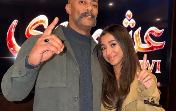 جيسكا حسام الدين ومحمد رمضان في كواليس عشماوي- الصورة من صفحتها على إنستغرام
