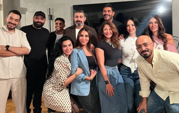 أسرة مسلسل القناع- الصورة من حساب ياسر جلال على إنستغرام