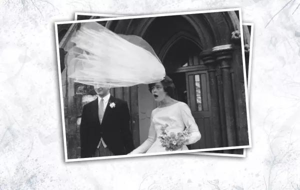 عندما تطير طرحة العروس!