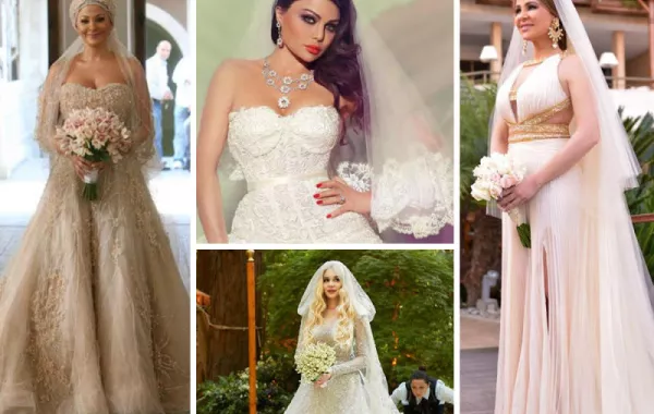 فساتين زفاف النجمات: الأجمل من توقيع إيلي صعب أم زهير مراد؟