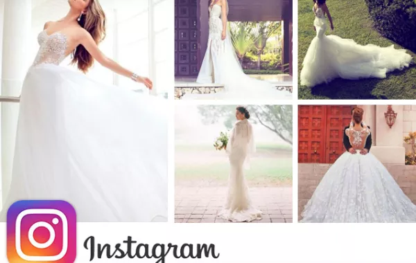 أجمل فساتين الزفاف على إنستغرام