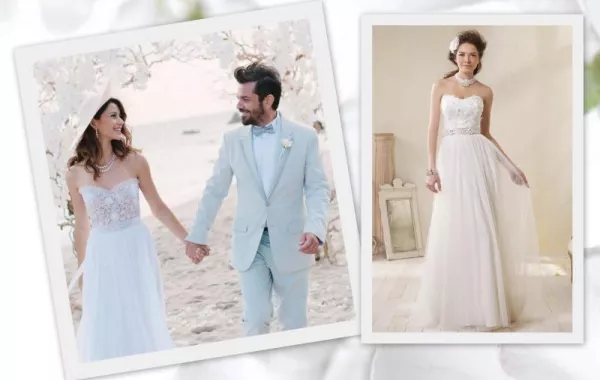 فساتين زفاف مستوحاة من إطلالة بيرين سات في عرسها