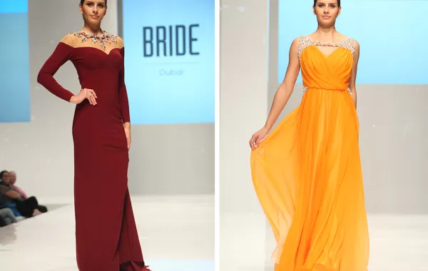 معرض العروس دبي:فساتين خطوبة عصرية من دار Magoura 