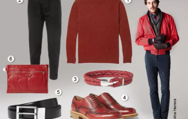 تألق باللون الأحمر