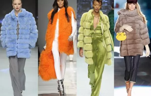 إطلالات  مرحة بالفرو الملوّن