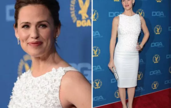 جينيفر غارنر ترتدي الأبيض..