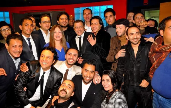 عمرو عبد الجليل يحتفل بسعيد كلاكيت