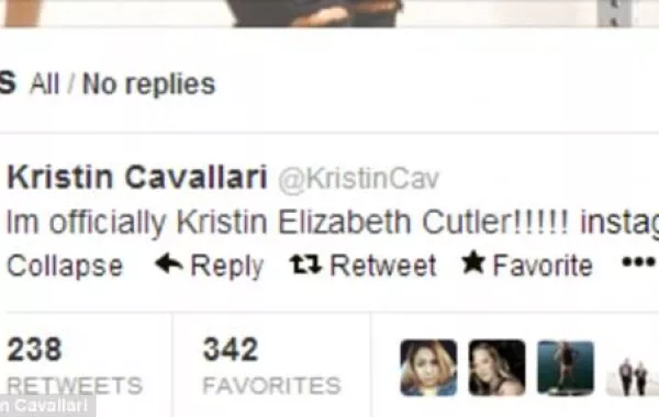 خاتم زواج Kristin Cavallari باللون الأسود