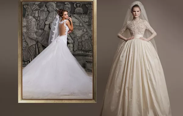 فساتين زفاف لعروس السنة الجديدة