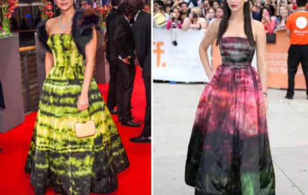 من الأجمل بفساتين Dior  المموّجة؟
