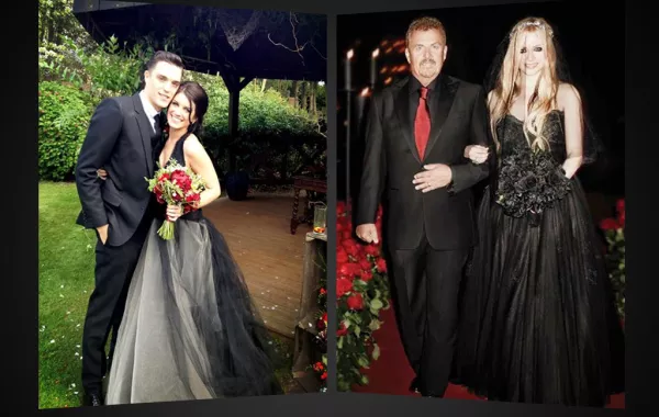 نجمات لم يرتدين فستان الزفاف الأبيض!