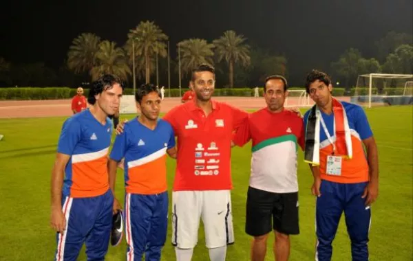 فايز السعيد بالملابس الرياضية