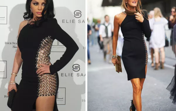 هيفاء وهبي تنسخ إطلالة Anna Dello Russo في أسبوع الموضة