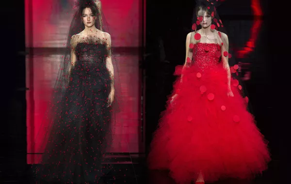 Chanel و Armani  يقدّمان أغرب فساتين الزفاف في أسبوع الموضة الراقية !