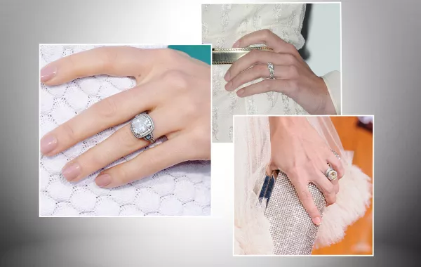 آخر صور خواتم زفاف النجمات