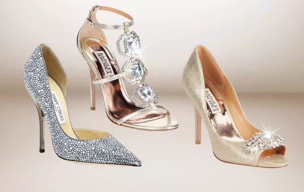 أحذية برّاقة للعروس!
