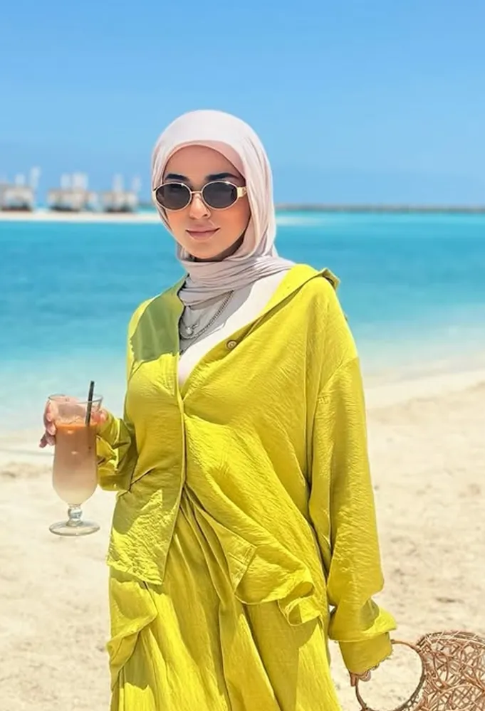 مدونة الموضة سحر فؤاد - الصورة من حسابها على إنستغرام