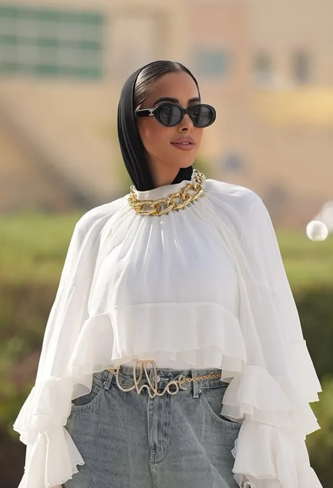 مدونة الموضة أماني فوزي- الصورة من حسابها على إنستغرام