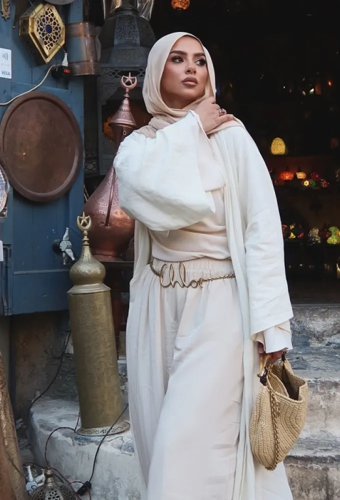 مدونة الموضة سهى طه- الصورة من حسابها على انستغرام