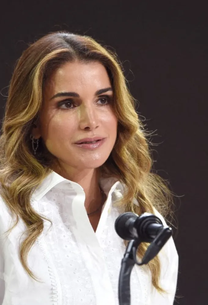 الملكة رانيا العبدالله Queen Rania Of Jordan- مصدر الصورةJamie McCarthy / Getty Images via AFP)